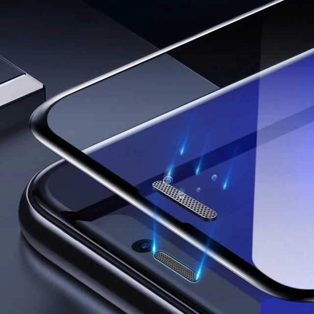 Защитное стекло Baseus Full Curved Tempered Glass Screen Films 9H для iPhone 11 Pro/XS/X Black (2 Pack) (SGAPIPH58-WD01)