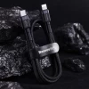 Кабель Baseus Cafule USB-C to Lightning 1m Black/Grey (CATLKLF-G1)