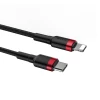 Кабель Baseus Cafule PD USB-C to Lightning 18W 1m Red Black (CATLKLF-91)