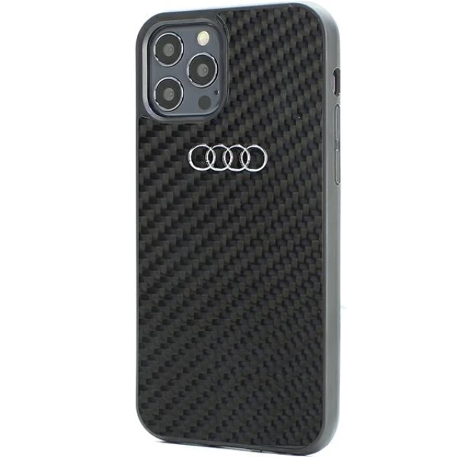 Чохол Audi Carbon Fiber для iPhone 12 | 12 Pro Black (AU-TPUPCIP12P-R8/D2-BK)