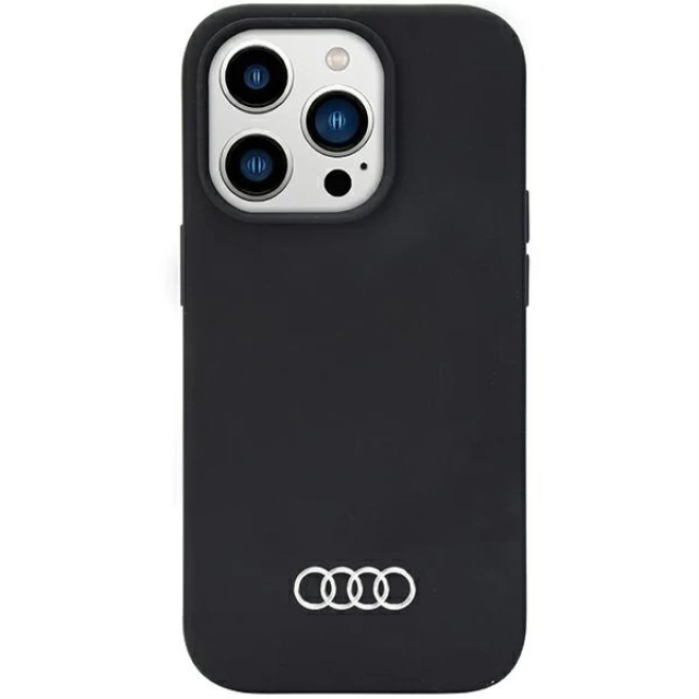 Чохол Audi Silicone Case для iPhone 14 Pro Black (AU-LSRIP14P-Q3/D1-BK)