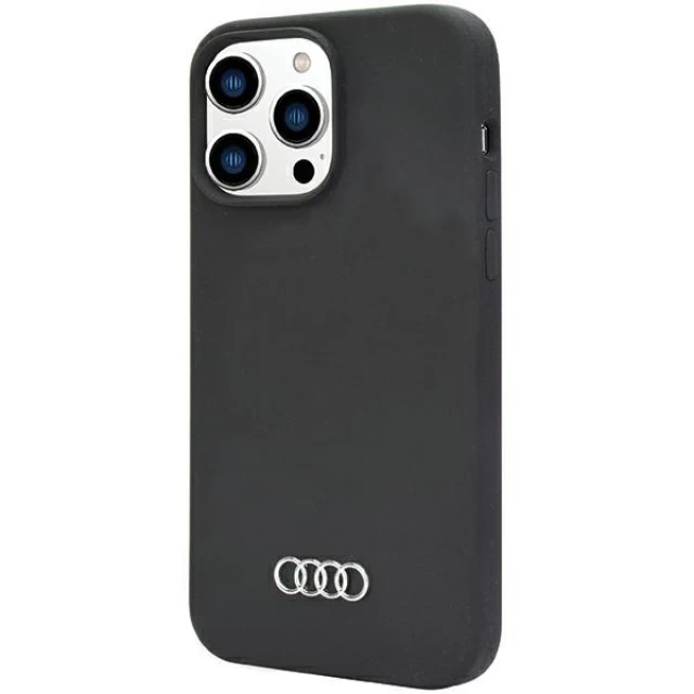 Чохол Audi Silicone Case для iPhone 14 Pro Black (AU-LSRIP14P-Q3/D1-BK)