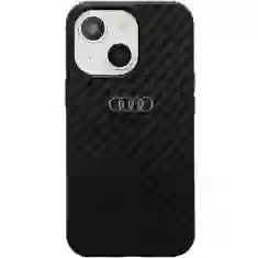 Чехол Audi Carbon Fiber для iPhone 14 Black (AU-TPUPCIP14-R8/D2-BK)
