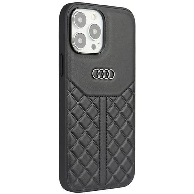 Чохол Audi Genuine Leather для iPhone 13 Pro Max Black (AU-TPUPCIP13PM-Q8/D1-BK)