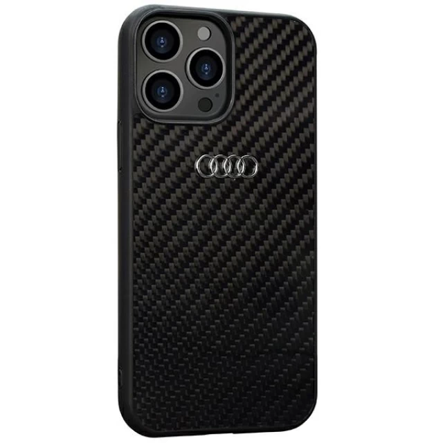 Чохол Audi Carbon Fiber для iPhone 13 Pro Max Black (AU-TPUPCIP13PM-R8/D2-BK)