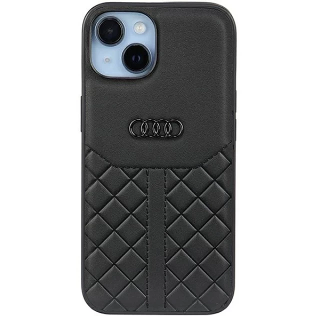 Чохол Audi Genuine Leather для iPhone 14 Black (AU-TPUPCIP14-Q8/D1-BK)