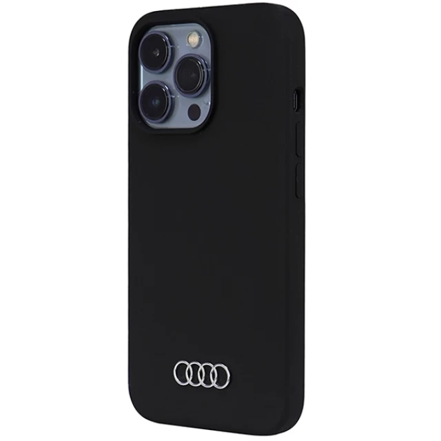 Чохол Audi Silicone Case для iPhone 13 Pro Black (AU-LSRIP13P-Q3/D1-BK)