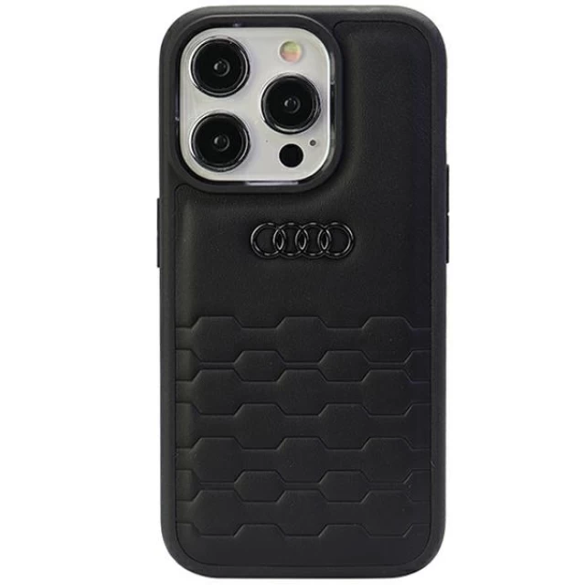 Чохол Audi GT Synthetic Leather для iPhone 15 Pro Max Black (AU-TPUPCIP15PM-GT/D2-BK)