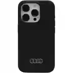 Чехол Audi Silicone Case для iPhone 15 Pro Black (AU-LSRIP15P-Q3/D1-BK)