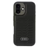 Чехол Audi Synthetic Leather для iPhone 16 Black with MagSafe (AU-TPUPCMIP16-GT/D3-BK)