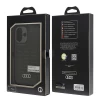 Чехол Audi Synthetic Leather для iPhone 16 Black with MagSafe (AU-TPUPCMIP16-GT/D3-BK)