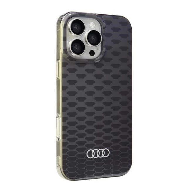 Чехол Audi IML Stitching Pattern для iPhone 16 Pro Max Black with MagSafe (AU-IMLMIP16PM-Q5/D3-BK)