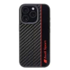 Чехол Audi Carbon Fiber Stripe для iPhone 16 Pro Black (AUS-TPUPCIP16P-R8/D1-BK)