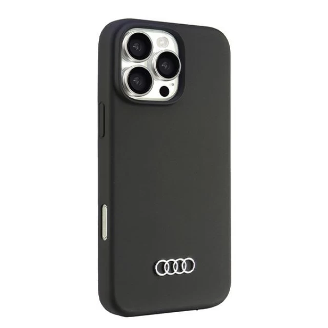 Чехол Audi Silicone Case для iPhone 16 Pro Max Black (AU-LSRIP16PM-Q3/D1-BK)