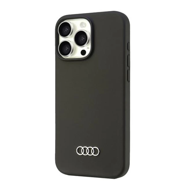 Чехол Audi Silicone Case для iPhone 16 Pro Max Black (AU-LSRIP16PM-Q3/D1-BK)