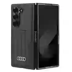 Чехол Audi Synthetic Leather для Samsung Galaxy Fold6 (F956) Black with MagSafe (AU-TPUPCMFold6-Q5/D1-BK)