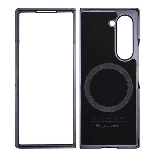 Чохол Audi Synthetic Leather для Samsung Galaxy Fold6 (F956) Black with MagSafe (AU-TPUPCMFold6-Q5/D1-BK)