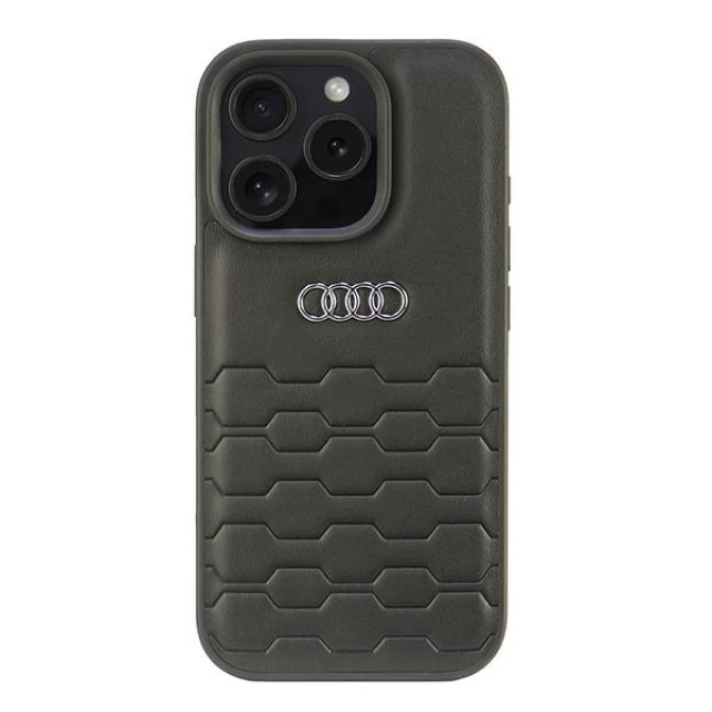 Чехол Audi GT Synthetic Leather для iPhone 16 Pro Black (AU-TPUPCIP16P-GT/D2-BK)