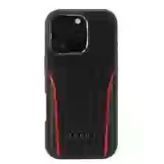 Чехол Audi Genuine Leather для iPhone 16 Pro Black Red with MagSafe (AU-TPUPCMIP16P-R8/D3-RD)