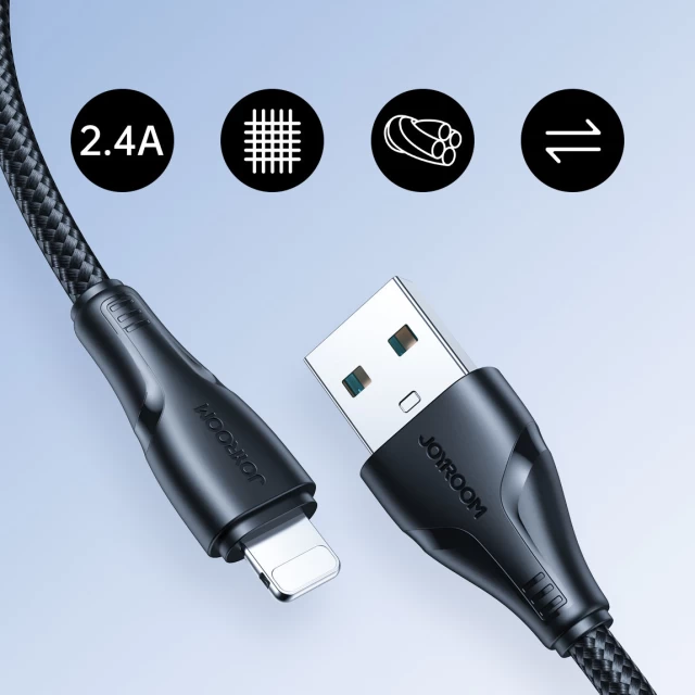 Кабель Joyroom Surpass Series USB-A to Lightning 1.2m Black (S-UL012A11B)