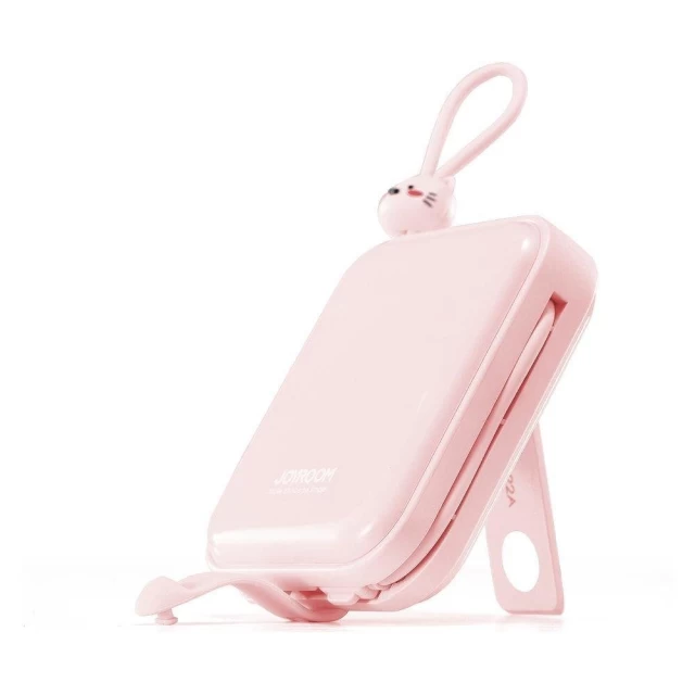 Портативний зарядний пристрій Joyroom Cutie Series 10000 mAh 22.5W Pink with USB-C/Lightning Cable (JR-L008P)