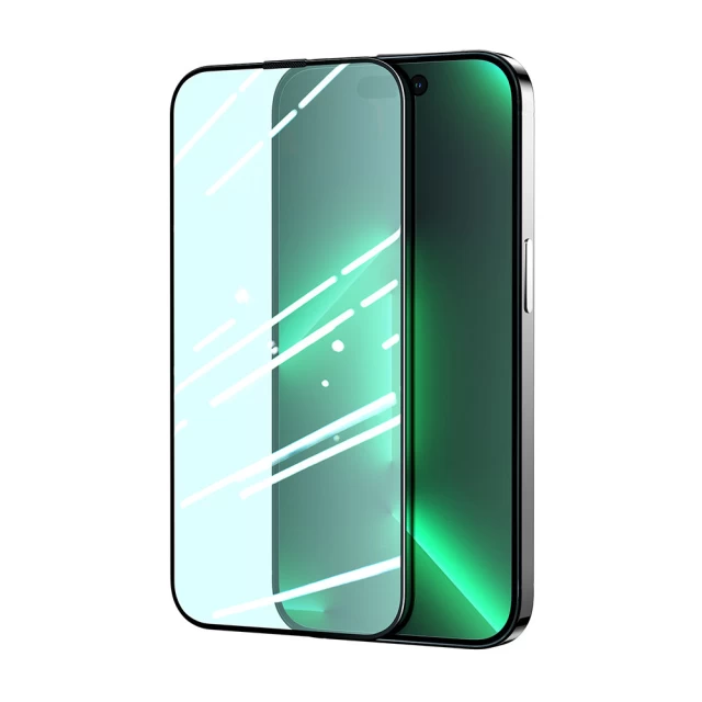 Захисне скло Joyroom Knight Green Glass для iPhone 14 Pro Max Anti-Blue Light (JR-G04)