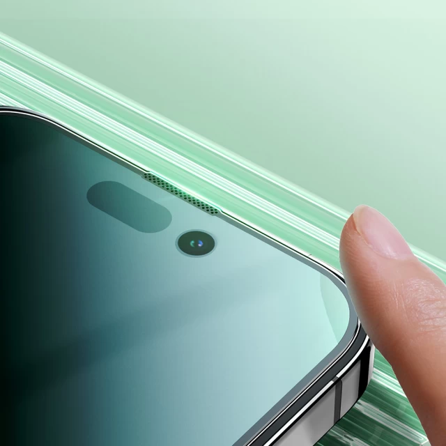 Защитное стекло Joyroom Knight Green Glass для iPhone 14 Pro Max Anti-Blue Light (JR-G04)