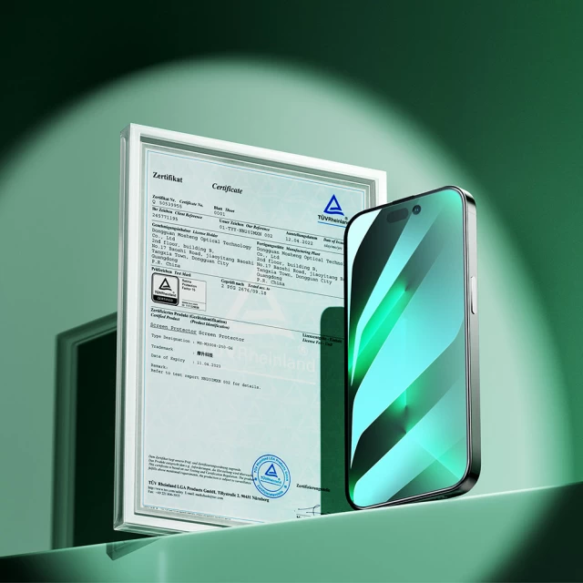 Захисне скло Joyroom Knight Green Glass для iPhone 14 Pro Anti-Blue Light (JR-G02)