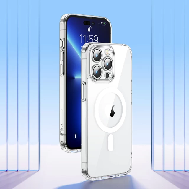 Чехол Joyroom 14D Magnetic Case для iPhone 14 Clear with MagSafe (JR-14D5)