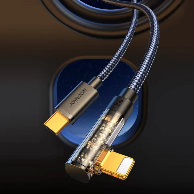 Кабель Joyroom Angled Fast Charging USB-C to Lightning 1.2m 20W Black (S-CL020A6)