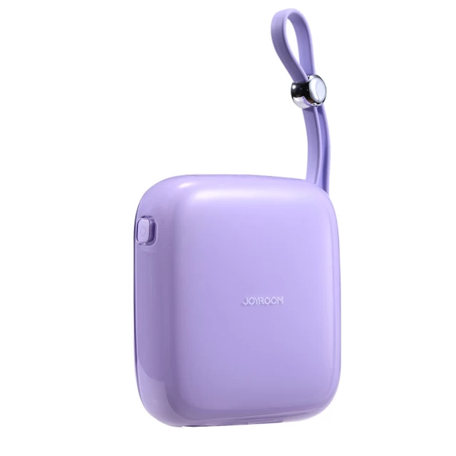 Портативное зарядное устройство Joyroom Jelly Series 10000 mAh 22.5W Purple with Lightning Cable (JR-L003P)