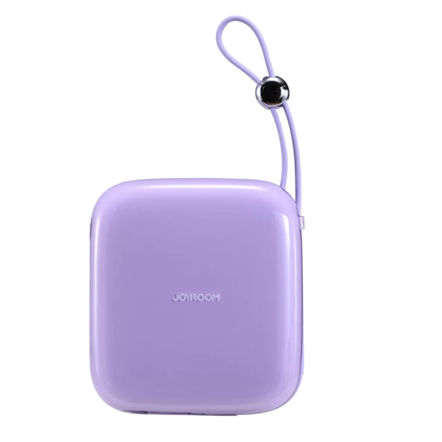 Портативний зарядний пристрій Joyroom Jelly Series 10000 mAh 22.5W Purple with Lightning Cable (JR-L003P)