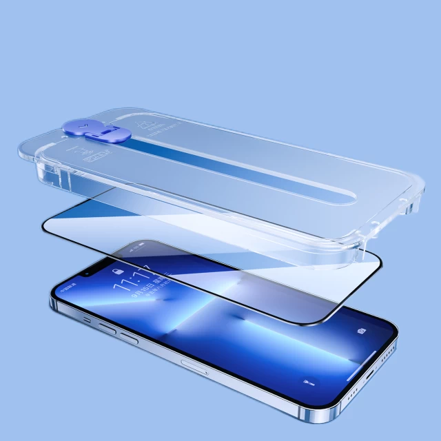 Защитное стекло Joyroom Knight для iPhone 14 with Mounting Kit Transparent (JR-H09)