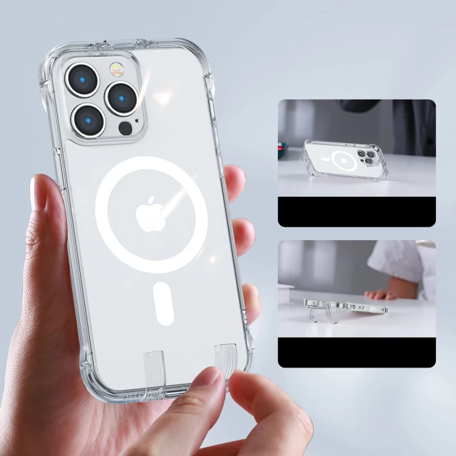 Чохол Joyroom Magnetic Defender для iPhone 14 Transparent with MagSafe (6956116729950)
