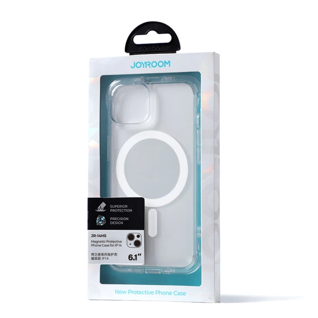 Чохол Joyroom Magnetic Defender для iPhone 14 Transparent with MagSafe (6956116729950)