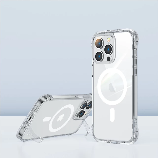 Чехол Joyroom Magnetic Defender для iPhone 14 Pro Transparent with MagSafe (6956116730581)