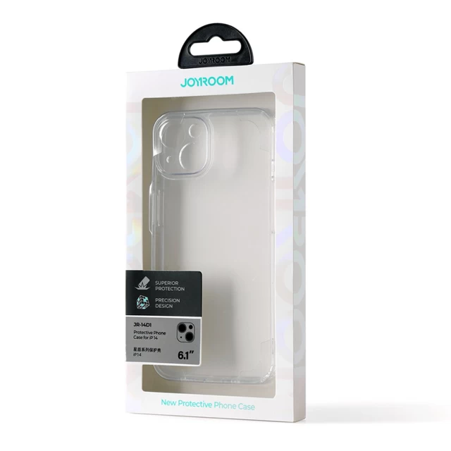 Чехол Joyroom 14D Case для iPhone 14 Clear (JR-14D1)