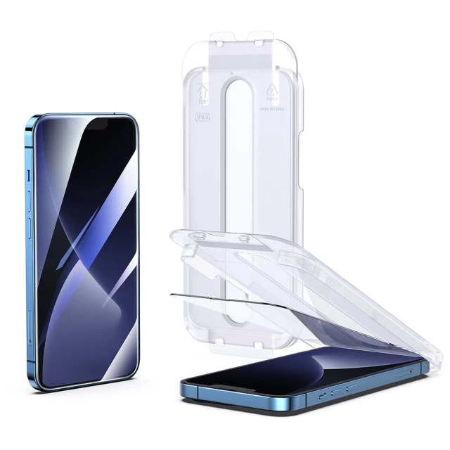Защитное стекло Joyroom Easy Fit с монтажным комплектом для iPhone 14 Pro (JR-DH10)