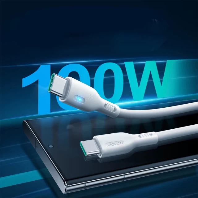 Кабель Joyroom USB-C to USB-C 2m 100W White (S-CC100A13W2)