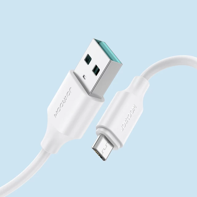 Кабель Joyroom USB-A to micro USB 2.4A 0.25m White (S-UM018A9-WH-0.25)