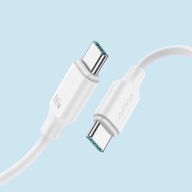 Кабель Joyroom USB-C to USB-C 60W 1m White (S-CC060A9-WH)