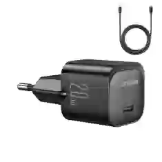 Мережевий зарядний пристрій Joyroom PD 20W USB-C with USB-C to Lightning Cable 1m Black (JR-TCF02W1)