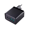 Мережевий зарядний пристрій Joyroom 67W 2xUSB-C | 2xUSB-A with USB-C to USB-C Cable Black (TCG02)