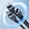 Кабель Joyroom Multi-Use Series 3in1 USB-A to Lightning| USB-C | Micro-USB 1.2m Black (S-1T3018A18)