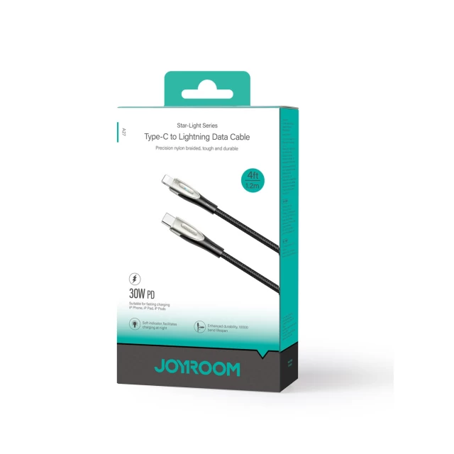 Кабель Joyroom Pioneer Series SA31-CL3 USB-C to Lighting 30W 1.2m Black (6956116759445)