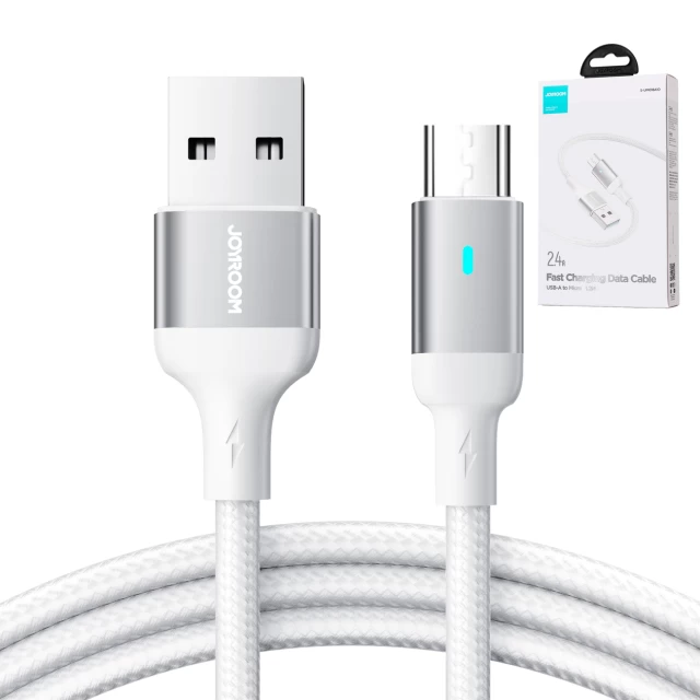 Кабель Joyroom Fast Charging USB-A to Micro-USB 1.2m White (S-UM018A10W)