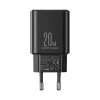 Сетевое зарядное устройство Joyroom PD 20W USB-C with USB-C to Lightning Cable 1m Black (JR-TCF06B1)