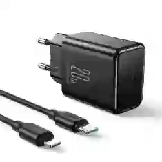 Мережевий зарядний пристрій Joyroom PD 20W USB-C with USB-C to Lightning Cable 1m Black (JR-TCF06B1)