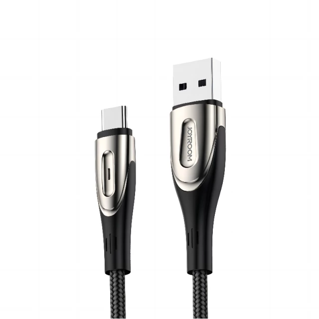 Кабель Joyroom Sharp Series Fast Charging USB-A to USB-C 1.2m Black (S-M411-1,2m type-c black)