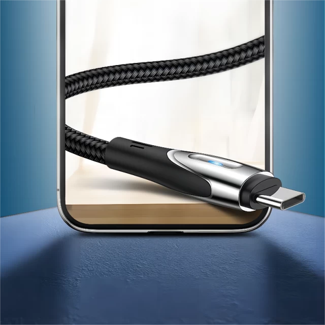 Кабель Joyroom Sharp Series Fast Charging USB-A to USB-C 1.2m Black (S-M411-12m type-c black)